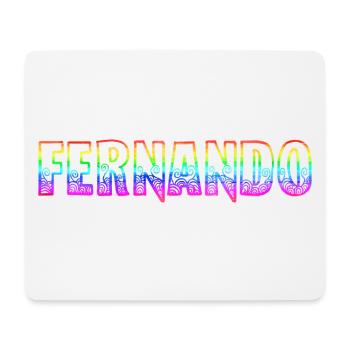 Fernando RS Arc-en-ciel - Tapis de souris (format paysage) - blanc - Devant