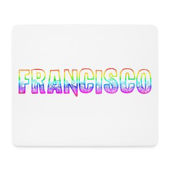 francisco rs regenbogen - Mousepad (Querformat) - Weiß - Vorne