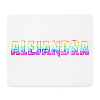 alejandra rs rainbow - Mouse Pad (horizontal) - white - Front