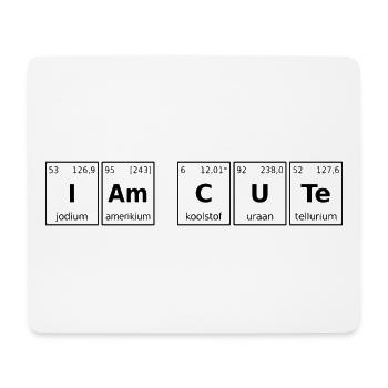 I'm cute periodic table - Mouse Pad (horizontal) - white - Front