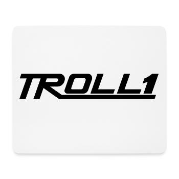Troll lettering - Mouse Pad (horizontal) - white - Front