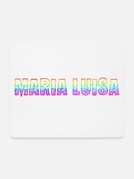 maria luisa rs regenbogen - Mousepad (Querformat) - Weiß