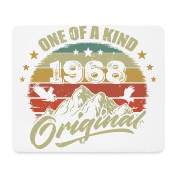 1968 Jahrgang 1968 Retro Jahrgang 1968 Geburtstag - Mousepad (Querformat) - Weiß - Vorne