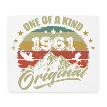 1961 Vintage 1961 Retro Born in 1961 Birthday - Mouse Pad (horizontal) - white - Front