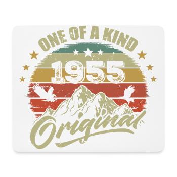 1955 Geburtstag Vintage 1955 Retro Jahrgang 1955 - Mousepad (Querformat) - Weiß - Vorne