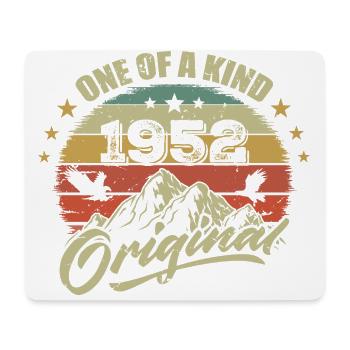1952 Vintage Geburtstag 1952 Retro Jahrgang 1952 - Mousepad (Querformat) - Weiß - Vorne