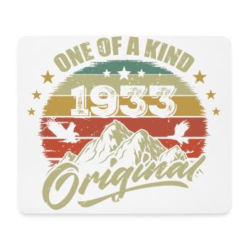 1933 Vintage Birthday 1933 Retro Born in 1933 - Mouse Pad (horizontal) - white - Front