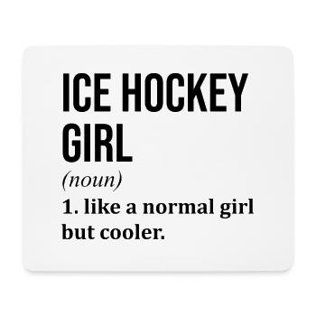 Hockey sur glace - Tapis de souris (format paysage) - blanc - Devant