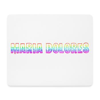 Maria Dolores RS Arc-en-ciel - Tapis de souris (format paysage) - blanc - Devant