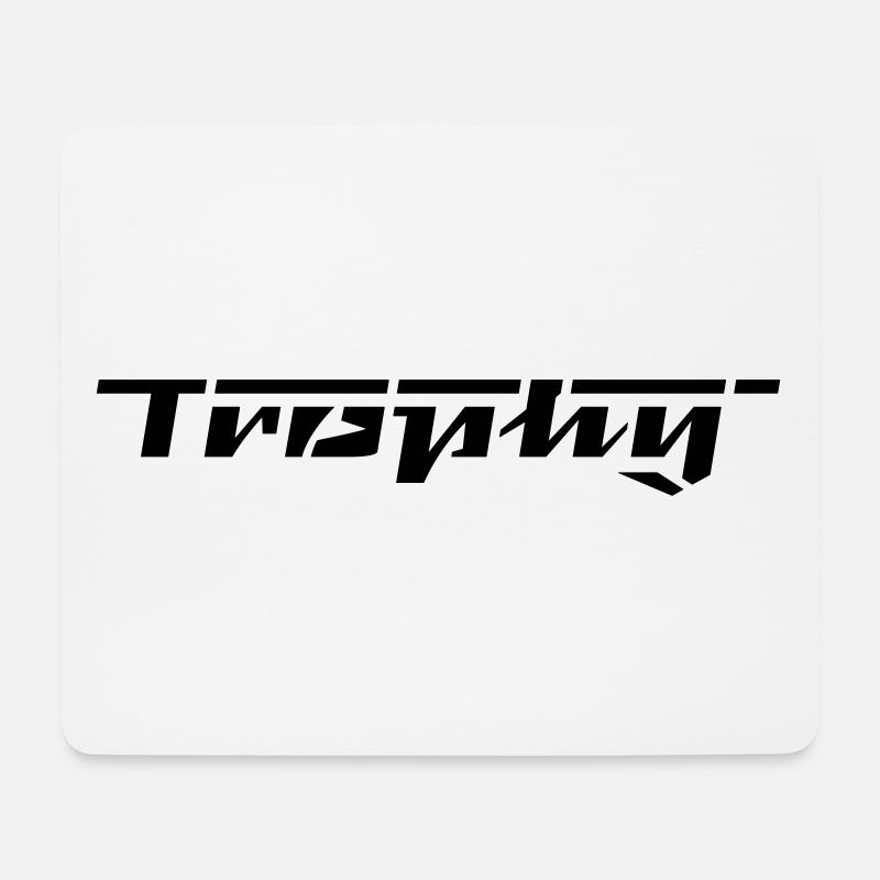 Trophy Schriftzug - Mousepad (Querformat) - Weiß