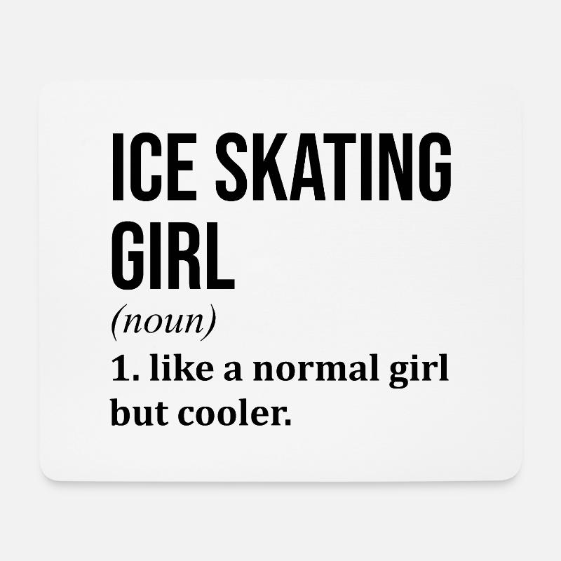 Ice Skate - Mouse Pad (horizontal) - white