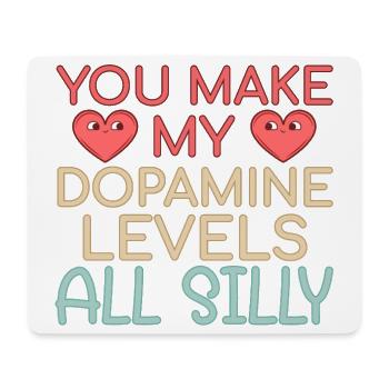 Apotheke Valentinstag Dopamine Levels - Mousepad (Querformat) - Weiß - Vorne