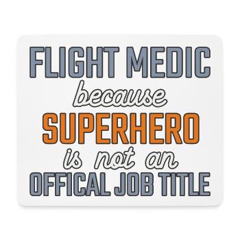 Flight Paramedic Superhero Luftrettung - Mousepad (Querformat) - Weiß - Vorne