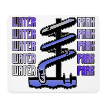 Water Park / Water Park / Outdoor Pool / Summer - Mouse Pad (horizontal) - white - Front