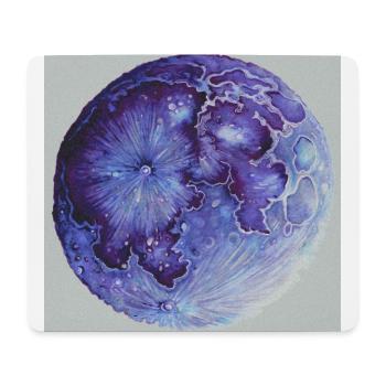 Moon purple - Mouse Pad (horizontal) - white - Front