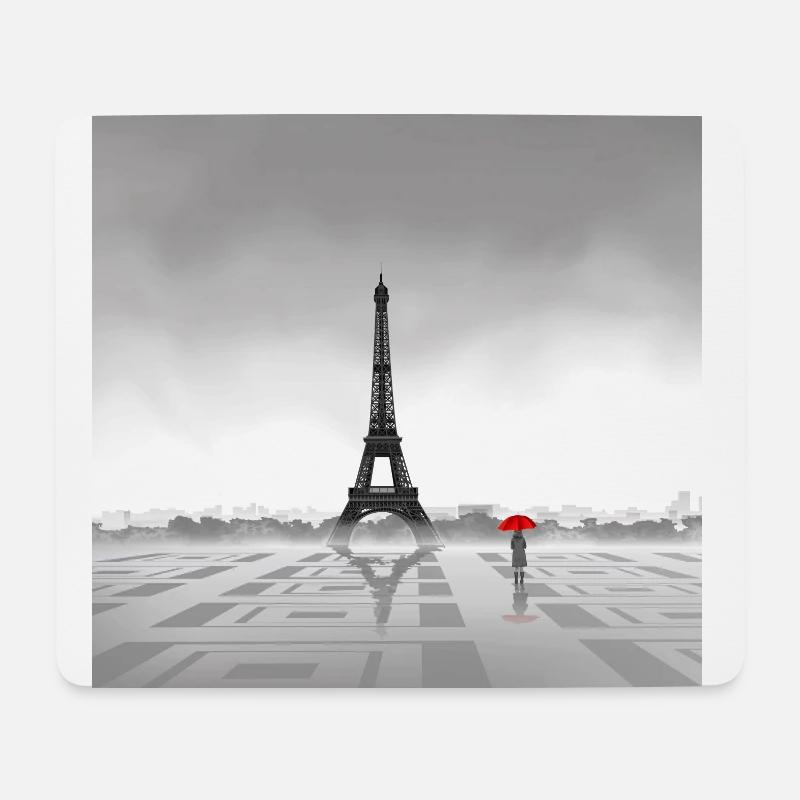 Paris - Tapis de souris (format paysage) - blanc