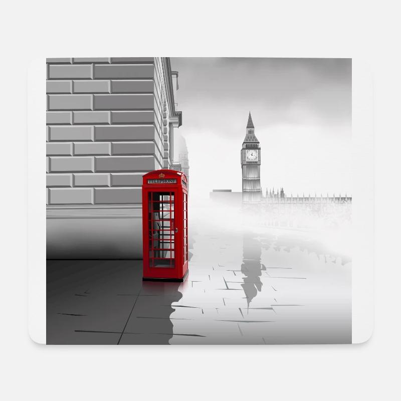 Londres - Tapis de souris (format paysage) - blanc