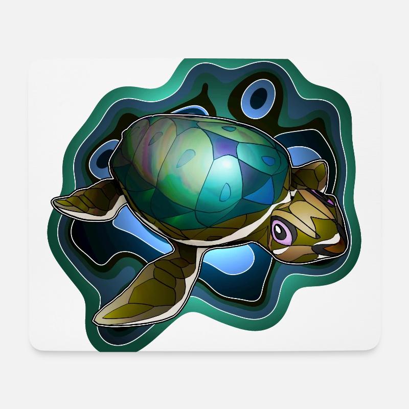 Meeresschildkrötchen 2 - Mousepad (Querformat) - Weiß