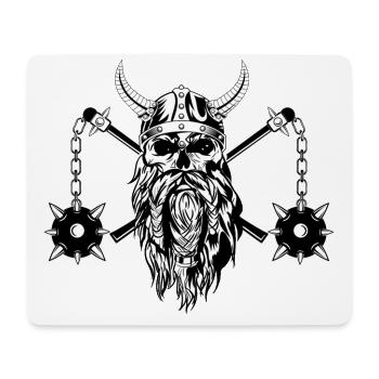 Vikings avec étoile du matin - Tapis de souris (format paysage) - blanc - Devant