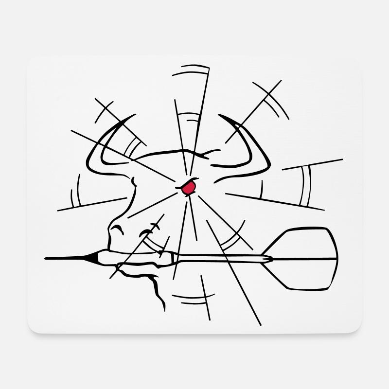 Bullzeye Darts 2016 - Mousepad (Querformat) - Weiß