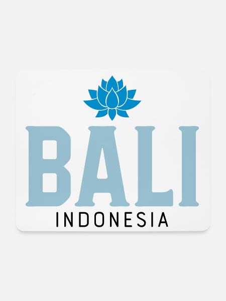 Bali - Mousepad (Querformat) - Weiß