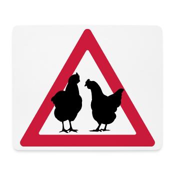 Attention hens hen party - Mouse Pad (horizontal) - white - Front