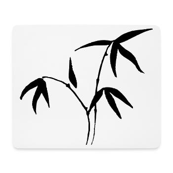 Bambus - Mousepad (Querformat) - Weiß - Vorne