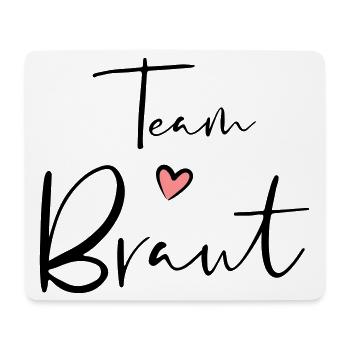 Team Braut Herz Junggesellinnenabschied Geschenk - Mousepad (Querformat) - Weiß - Vorne