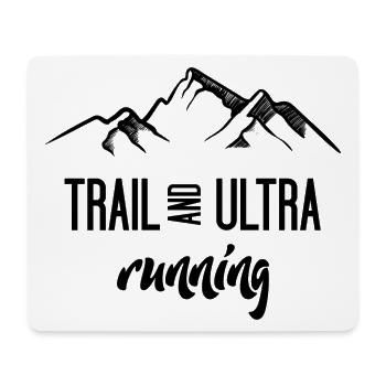 Trail Running et Ultra Running - Tapis de souris (format paysage) - blanc - Devant