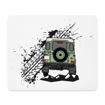 Defender Splash hinten - Mousepad (Querformat) - Weiß - Vorne