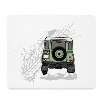 Defender Splash hinten - Mousepad (Querformat) - Weiß - Vorne