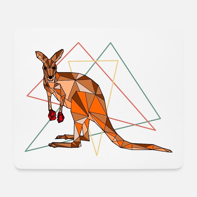Känguru! - Mousepad (Querformat) - Weiß