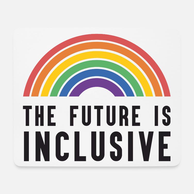 Pride Month LGBT - Die Zukunft ist inklusiv - Mousepad (Querformat) - Weiß