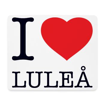I LOVE LULEA - Mousepad (Querformat) - Weiß - Vorne