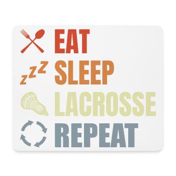Vintage Lacrosse Schedule - Mouse Pad (horizontal) - white - Front