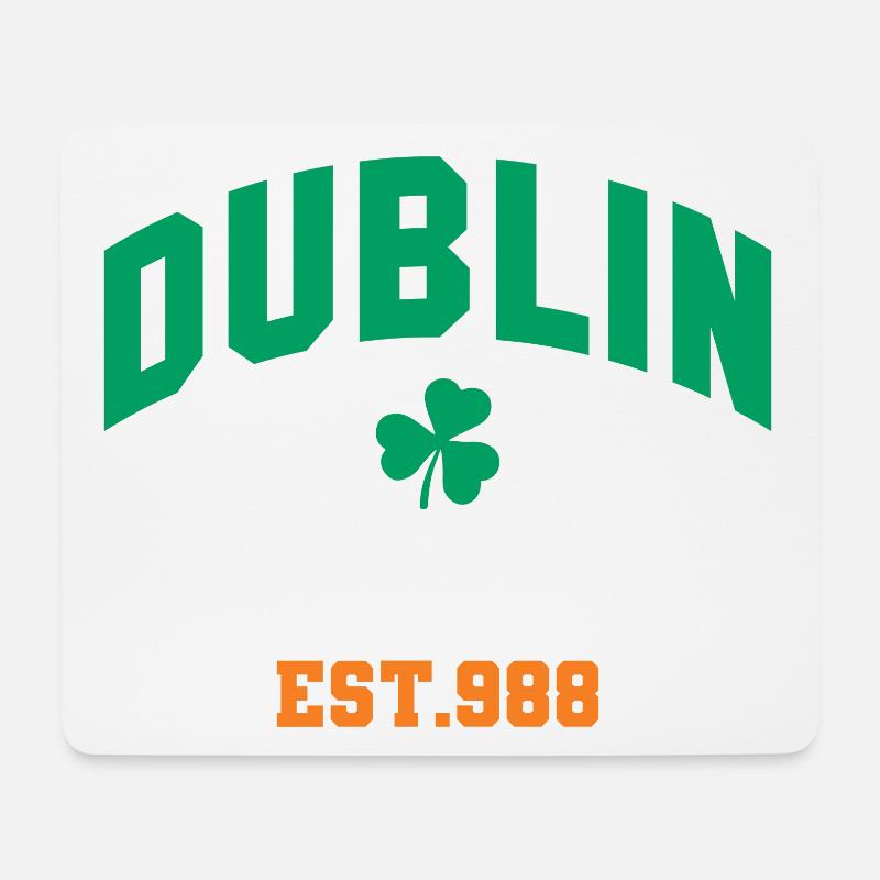 Dublin - Irlande - Tapis de souris (format paysage) - blanc