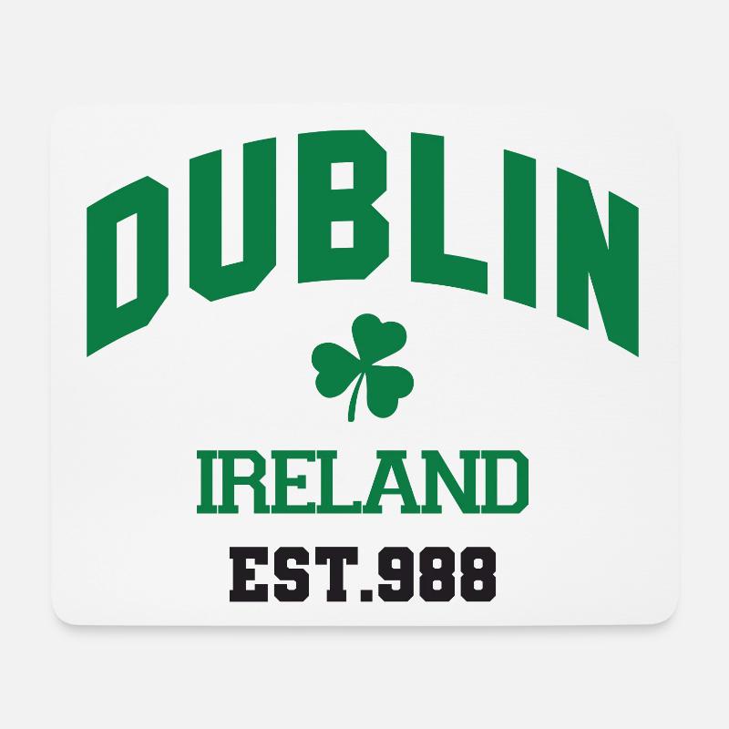 Dublin - Irland - Mousepad (Querformat) - Weiß