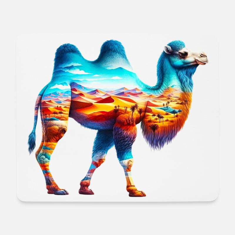 Kamel - Mousepad (Querformat) - Weiß