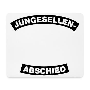 Junggesellenabschied Rahmen (JGA MC-Rocker-Design) - Mousepad (Querformat) - Weiß - Vorne