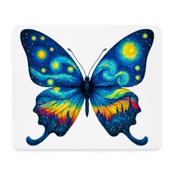 Butterfly - Mouse Pad (horizontal) - white - Front