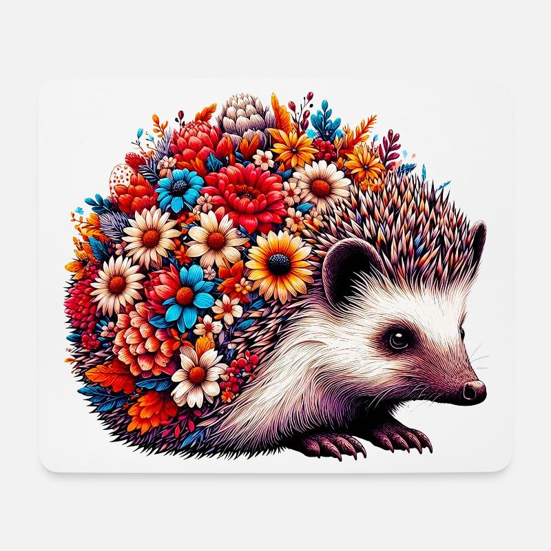 Hedgehog - Mouse Pad (horizontal) - white