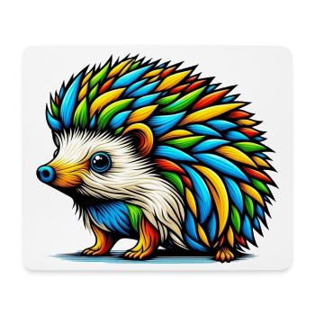 Hedgehog - Mouse Pad (horizontal) - white - Front