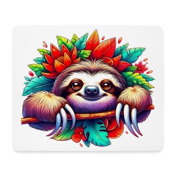 Sloth - Mouse Pad (horizontal) - white - Front