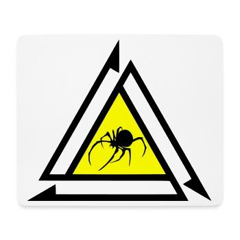 Spinne - Mousepad (Querformat) - Weiß - Vorne