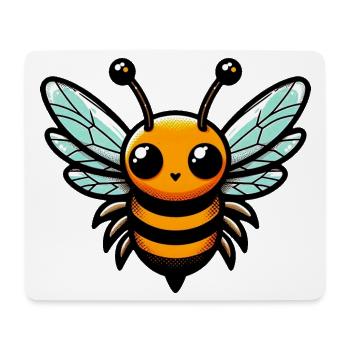 Bee - Mouse Pad (horizontal) - white - Front