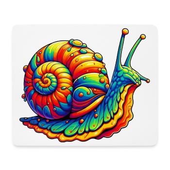 Snail - Mouse Pad (horizontal) - white - Front