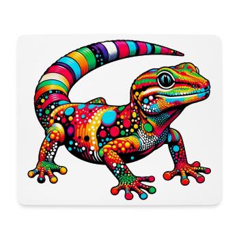 Gecko - Tapis de souris (format paysage) - blanc - Devant