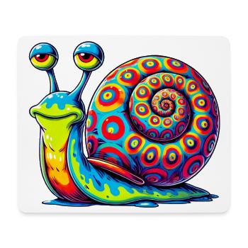 Snail - Mouse Pad (horizontal) - white - Front
