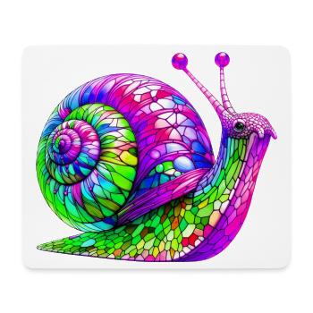 Schnecke - Mousepad (Querformat) - Weiß - Vorne
