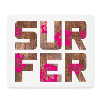 Surfer Hawaii Camping Beach Surfboard Camp Summer - Mouse Pad (horizontal) - white - Front